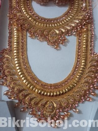 Gold plate 3set neckles